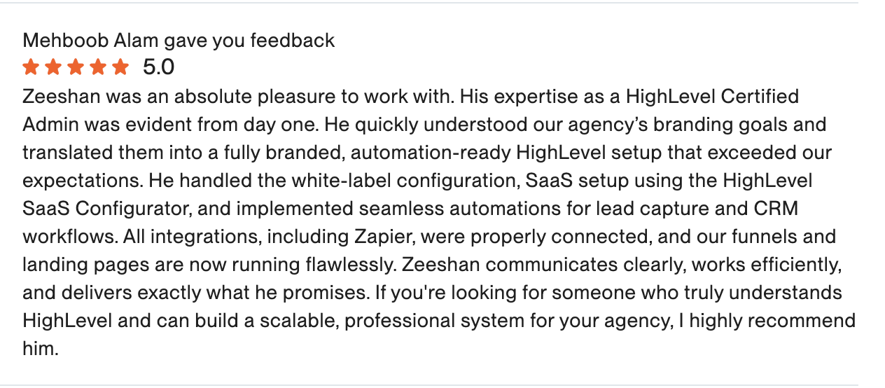 Mehboob Alam White-Label SaaS Setup Review